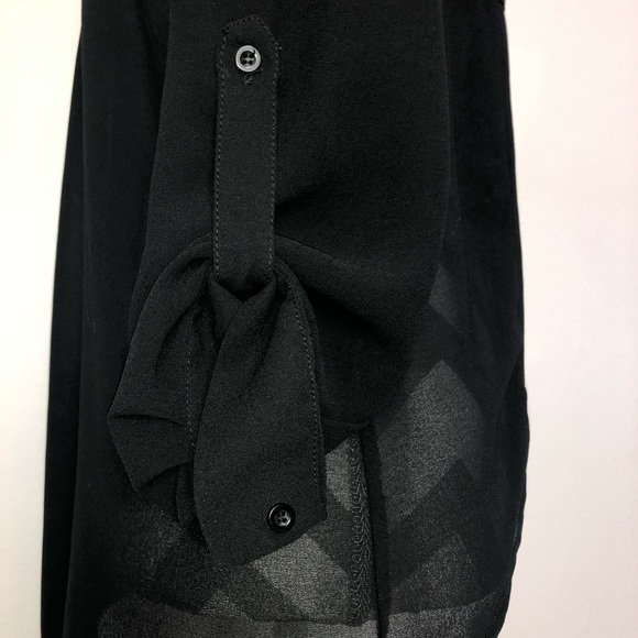 Chloe K Black Blouse with Studs - Picture 8 of 8